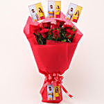 Personalised Red Roses Bouquet