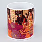 Personalised Diwali White Family Mug