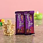 Chocolates With Beige Ganesha Idol