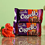 Crispello Chocolate Bars & Orange Ganesha Idol Combo