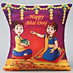 Cute Animated Bhai Dooj Cushion