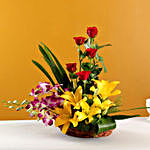 Colourful Flowers Basket