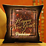 Personalised New Year LED Cushion