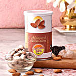 Kaju Barfi  & Roasted Almonds Can