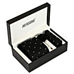Microfiber Neck Tie Gift Set- Black