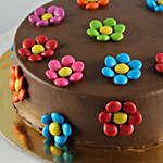 Starry Xmas Chocolate Cream Cake 1 Kg Eggless