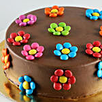 Starry Xmas Chocolate Cream Cake 1 Kg Eggless