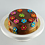 Starry Xmas Chocolate Cream Cake Half Kg Eggless
