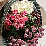 Hydrangea & Pink Daisy Bunch