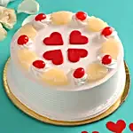 Pineapple With Hearts Cake 1 Kg