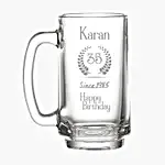 Personalised Happy Birthday Beer Mug