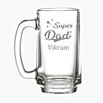 Personalised Super Dad Beer Mug