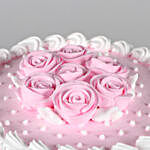Beauty In Pink Chocolate Cake- Eggless 1 Kg