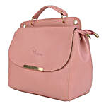 Vivinkaa Leatherette Flap Compartment Sling- Pink