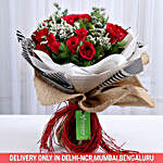 Vibrant 20 Red Roses Bouquet