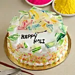 Happy Holi Vanilla Cake- Half Kg