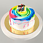 Holi Celebration Vanilla Cake- Half Kg