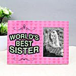 Personalised Photo Frame For Best Sister
