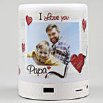 Personalised I Love You Papa LED Lamp Speaker