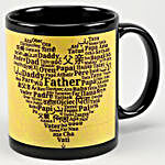 Happy Fathers Day Black Mug and Ferrero Rocher