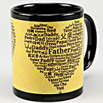 Happy Fathers Day Black Mug and Ferrero Rocher