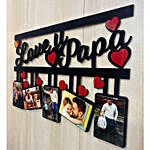Personalised Papa 5 Pictures Photo Frame