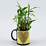 2 Layer Bamboo Plant In Fathers Day Special Ceramic Mug