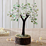 Green Calcite Gemstone Wishing Tree 7.5"