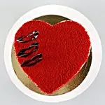 Red Velvet Heart Cake Half Kg