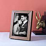 Personalised Brown Wooden Photo Frame
