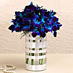 Premium Blue Orchids Arrangement