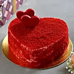 Sweet Red Heart Velvet Cake- Eggless 1 Kg