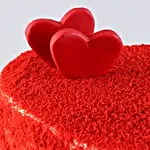 Sweet Red Heart Velvet Cake- Eggless 1 Kg