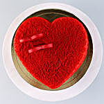 Sweet Red Heart Velvet Cake- Half Kg