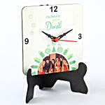 Personalised Happy Diwali Table Clock