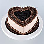 Delicious Heart Shaped Chocolate Cake- Eggless Half Kg