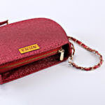 Personalised Textured Red Sling Bag