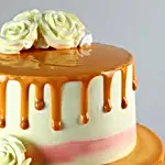 Dripping 2 Tier Butterscotch Cake- 2 Kg