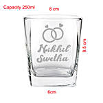 Personalised Couple Special Whiskey Glass Set of 2