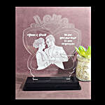 Personalised Butterfly Couple LED Lamp