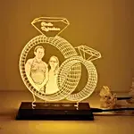 Personalised Ring Couple LED Lamp