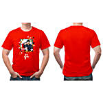 Personalised I Love U Red T-Shirt- XL
