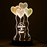 Personalised V-Day 3D Illusion LED Lamp