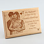 Personalised Wooden Frame For Husband