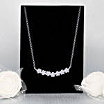 GIVA 925 Silver Blooming Flower Necklace