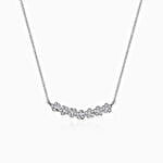 GIVA 925 Silver Blooming Flower Necklace