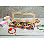 Happy Holi Assorted Chocolates Wooden Box- 12 Pcs