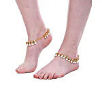 Gold Color Kundan Anklet