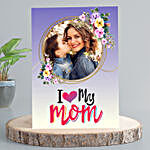 Personalised I Love My Mom Floral Greeting Card