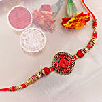 Sneh Designer Diamond Red Rakhi